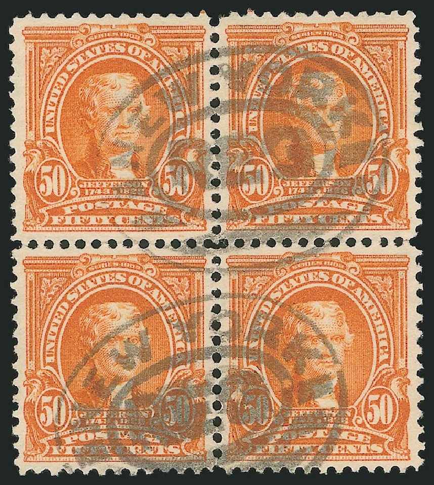 US Stamps Price Scott Catalogue 310 - 50c 1903 Jefferson. Robert Siegel Auction Galleries, Sep 2009, Sale 976, Lot 1873