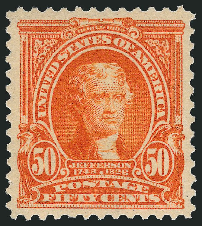 Costs of US Stamp Scott 310: 1903 50c Jefferson. Robert Siegel Auction Galleries, Dec 2010, Sale 1000, Lot 1186