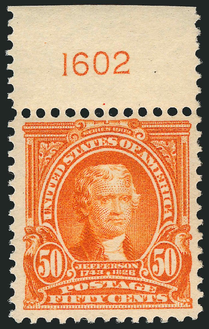 US Stamp Prices Scott # 310: 50c 1903 Jefferson. Robert Siegel Auction Galleries, Mar 2011, Sale 1007, Lot 2596