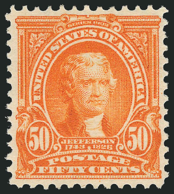 Cost of US Stamp Scott Cat. # 310: 50c 1903 Jefferson. Robert Siegel Auction Galleries, Mar 2012, Sale 1019, Lot 686