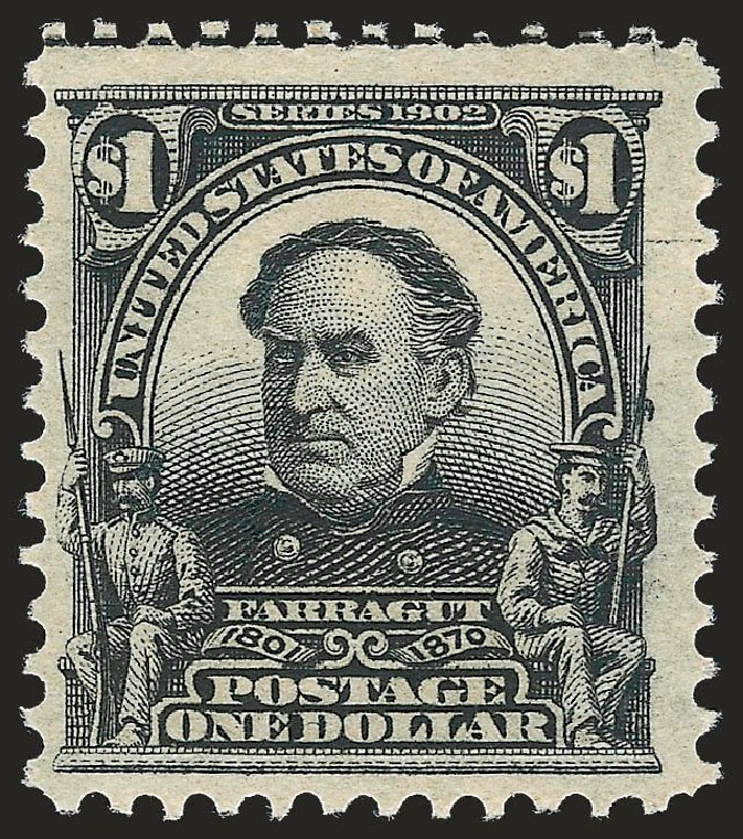 Price of US Stamps Scott 311: 1903 US$1.00 Farragut. Robert Siegel Auction Galleries, Dec 2009, Sale 982, Lot 5697