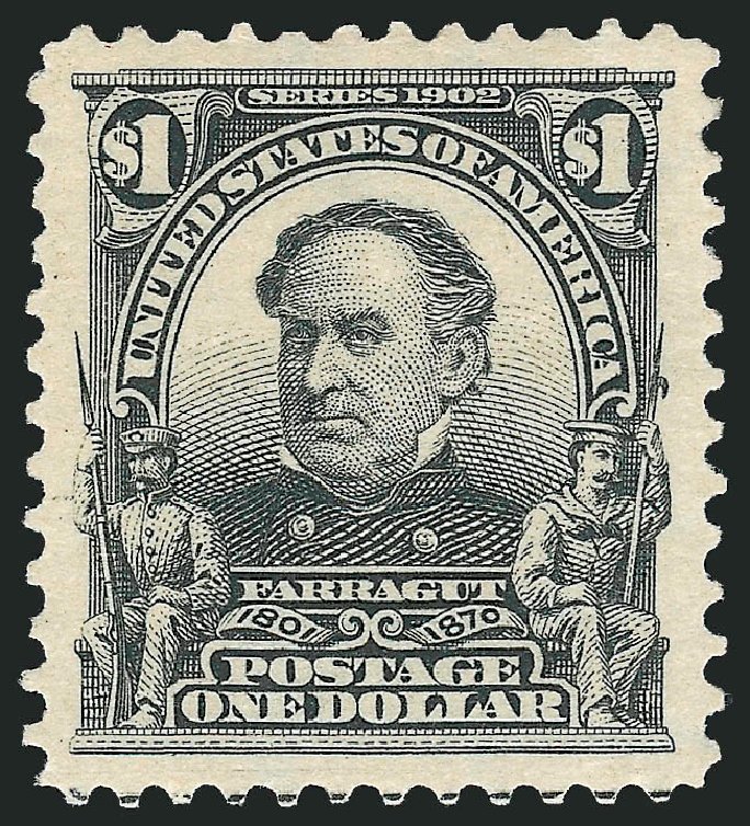 US Stamp Prices Scott Cat. #311 - US$1.00 1903 Farragut. Robert Siegel Auction Galleries, Mar 2012, Sale 1019, Lot 688