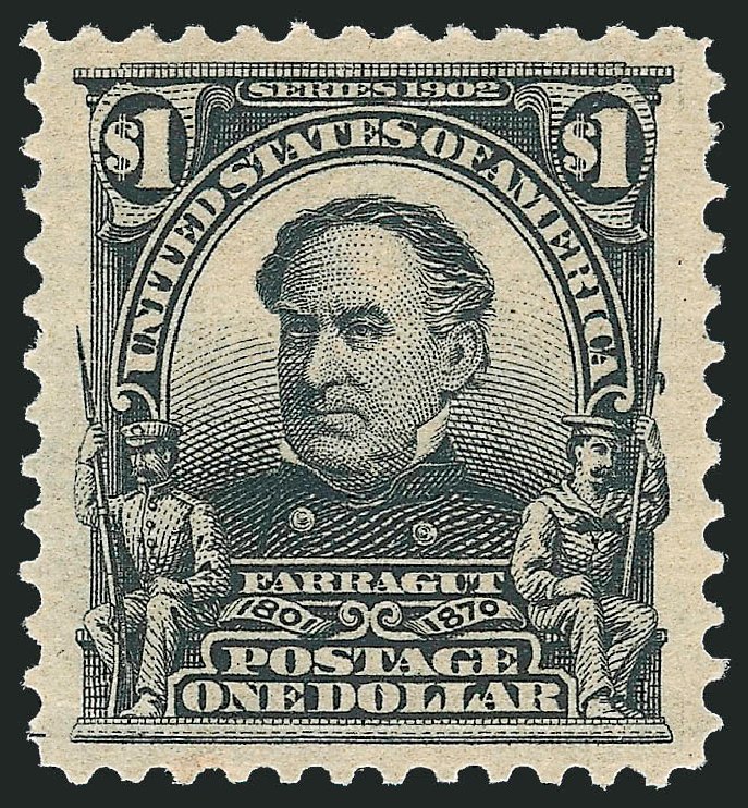 US Stamp Value Scott 311 - 1903 US$1.00 Farragut. Robert Siegel Auction Galleries, Sep 2009, Sale 976, Lot 1878