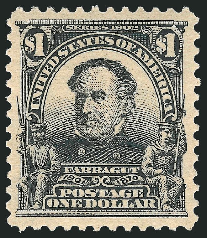 Price of US Stamp Scott Catalog 311: US$1.00 1903 Farragut. Robert Siegel Auction Galleries, Feb 2010, Sale 983, Lot 198