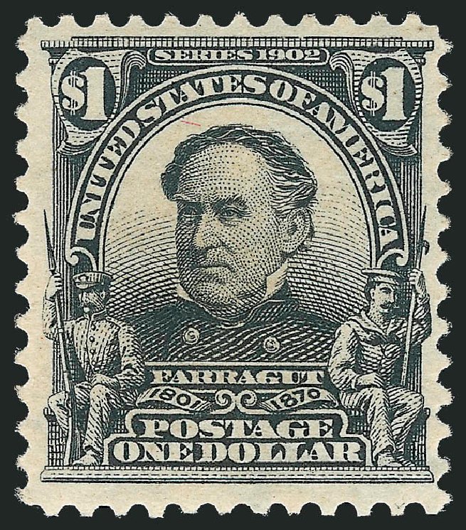 Costs of US Stamps Scott Catalogue #311 - US$1.00 1903 Farragut. Robert Siegel Auction Galleries, Jun 2011, Sale 1011, Lot 671