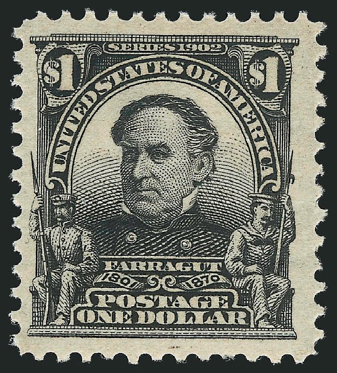 Values of US Stamps Scott Cat. #311 - US$1.00 1903 Farragut. Robert Siegel Auction Galleries, Mar 2013, Sale 1040, Lot 1661