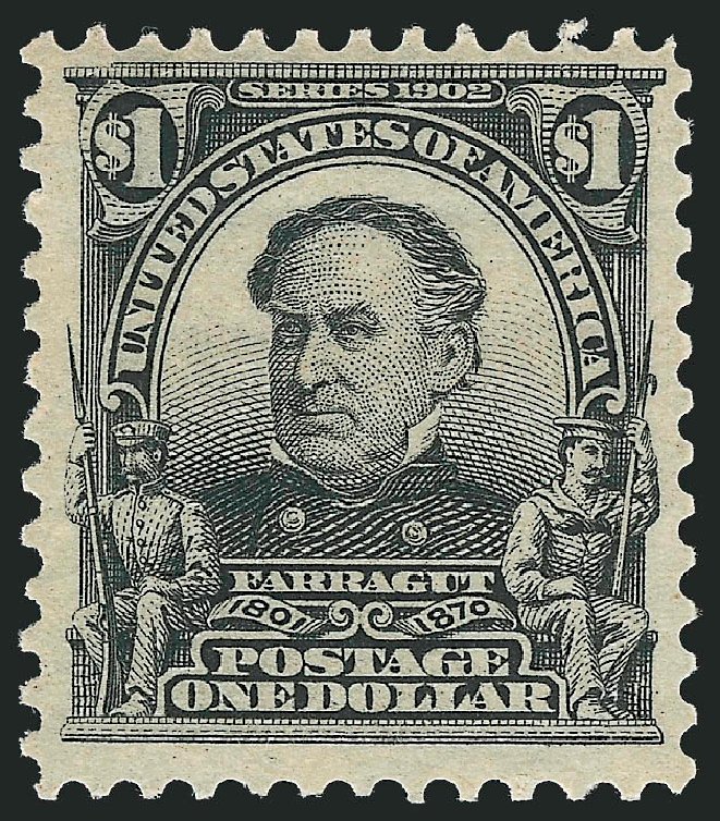 Costs of US Stamps Scott Cat. # 311 - US$1.00 1903 Farragut. Robert Siegel Auction Galleries, Oct 2011, Sale 1014, Lot 1734
