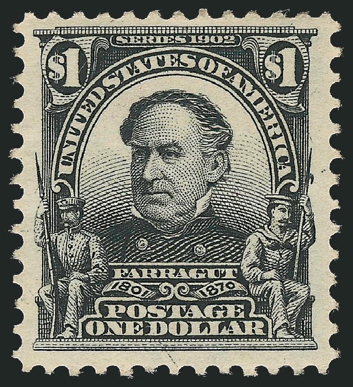 Value of US Stamps Scott Catalog 311: US$1.00 1903 Farragut. Robert Siegel Auction Galleries, Mar 2013, Sale 1040, Lot 1664