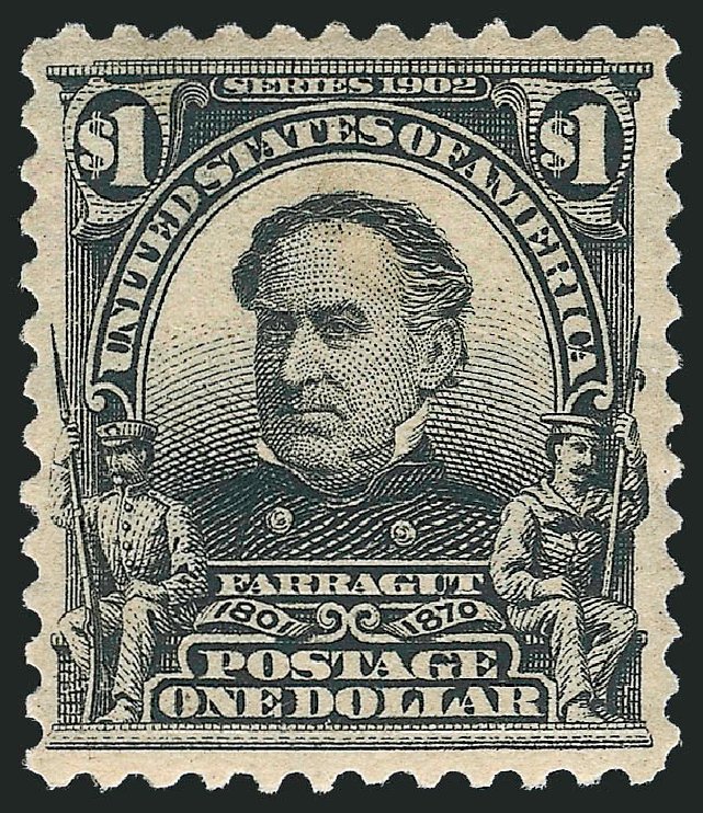 Prices of US Stamps Scott #311 - 1903 US$1.00 Farragut. Robert Siegel Auction Galleries, May 2013, Sale 1044, Lot 234