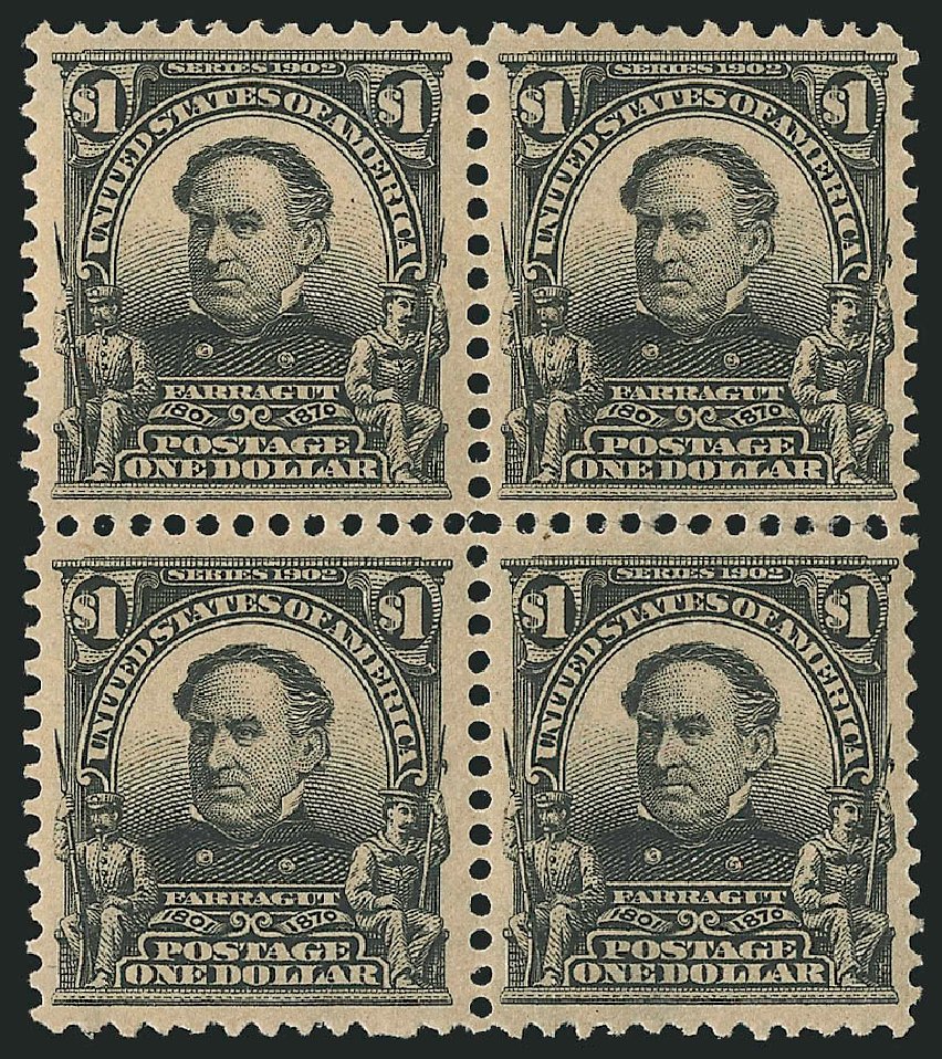 US Stamp Prices Scott # 311: US$1.00 1903 Farragut. Robert Siegel Auction Galleries, Apr 2015, Sale 1096, Lot 544