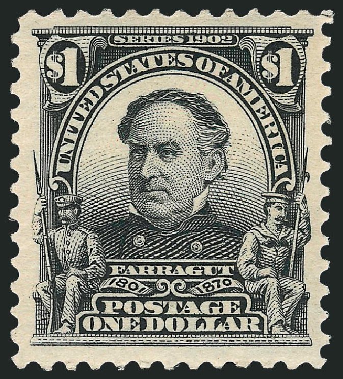 Costs of US Stamp Scott #311 - 1903 US$1.00 Farragut. Robert Siegel Auction Galleries, Dec 2008, Sale 967, Lot 4514