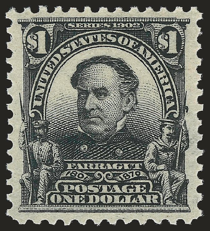 Prices of US Stamp Scott 311: US$1.00 1903 Farragut. Robert Siegel Auction Galleries, Sep 2009, Sale 976, Lot 1874