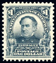 Value of US Stamps Scott Catalog #311 - US$1.00 1903 Farragut. Schuyler J. Rumsey Philatelic Auctions, Apr 2015, Sale 60, Lot 2315