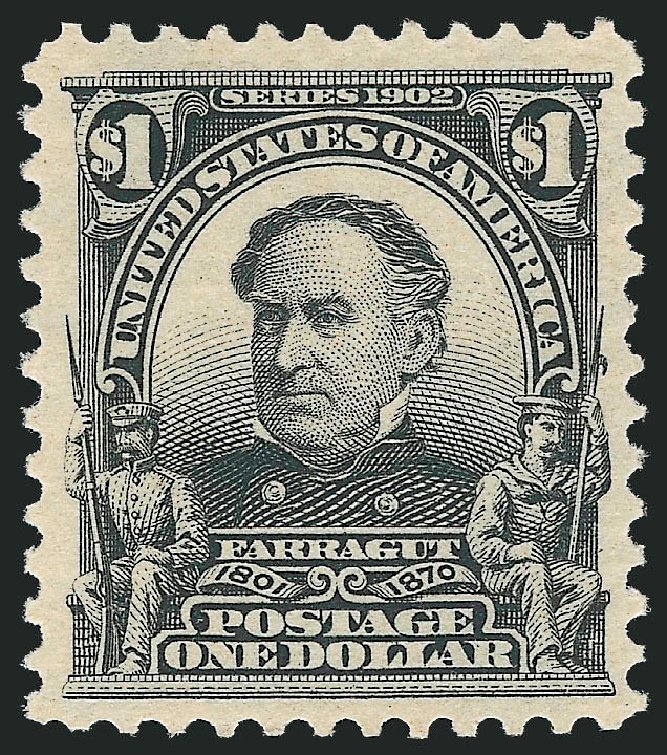 US Stamp Price Scott Catalogue 311 - US$1.00 1903 Farragut. Robert Siegel Auction Galleries, Sep 2009, Sale 976, Lot 1875