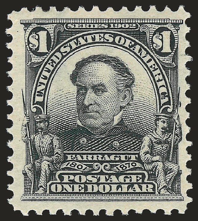 US Stamp Prices Scott Cat. # 311: US$1.00 1903 Farragut. Robert Siegel Auction Galleries, Dec 2009, Sale 982, Lot 5695