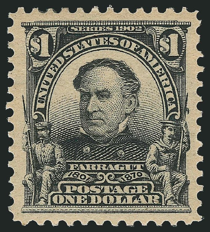 US Stamp Values Scott Catalogue 311 - US$1.00 1903 Farragut. Robert Siegel Auction Galleries, Jun 2011, Sale 1011, Lot 672