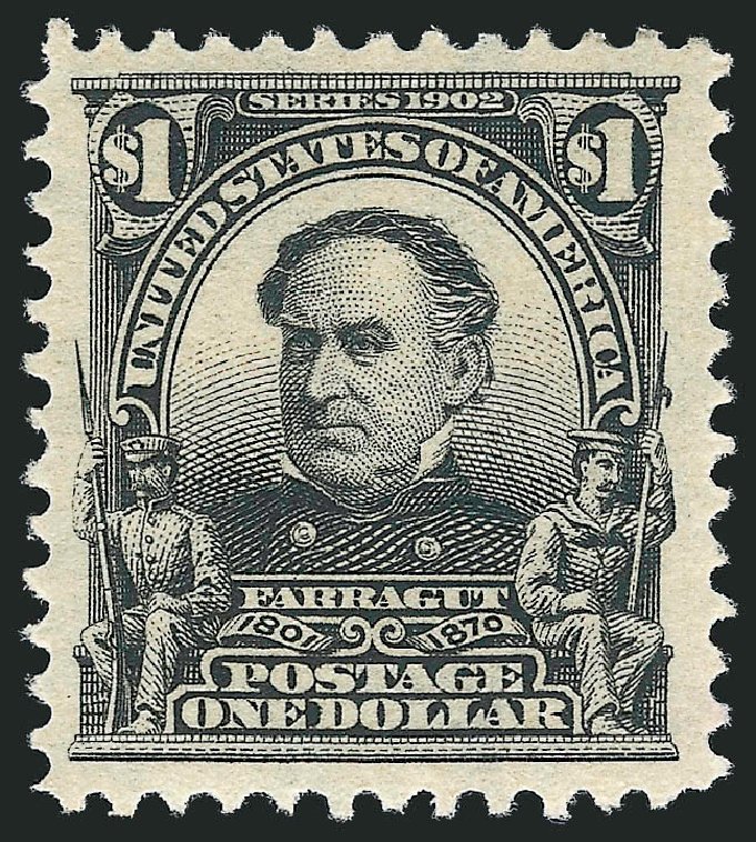 US Stamp Price Scott Catalogue 311 - US$1.00 1903 Farragut. Robert Siegel Auction Galleries, Mar 2013, Sale 1040, Lot 1662