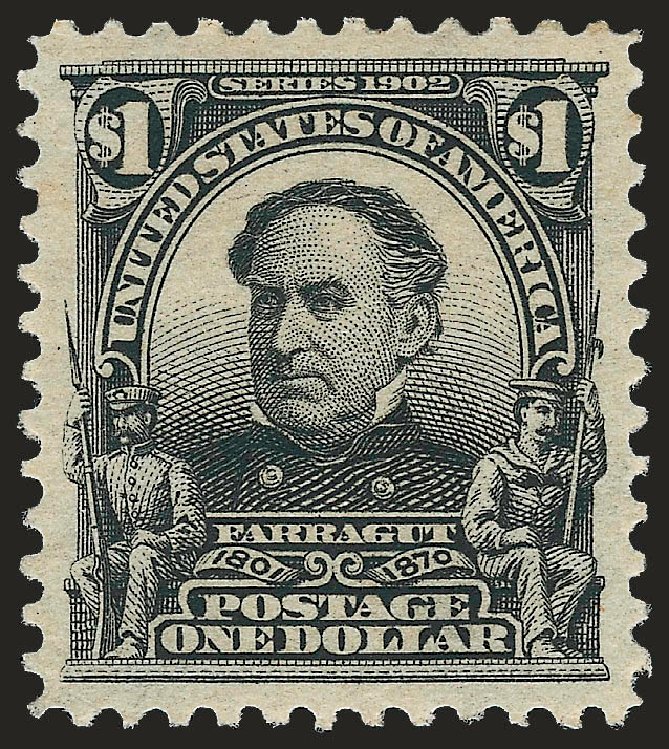Prices of US Stamps Scott 311 - 1903 US$1.00 Farragut. Robert Siegel Auction Galleries, Jun 2010, Sale 992, Lot 2402