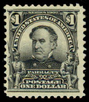 Costs of US Stamp Scott Cat. #311 - 1903 US$1.00 Farragut. Daniel Kelleher Auctions, Sep 2013, Sale 639, Lot 3413