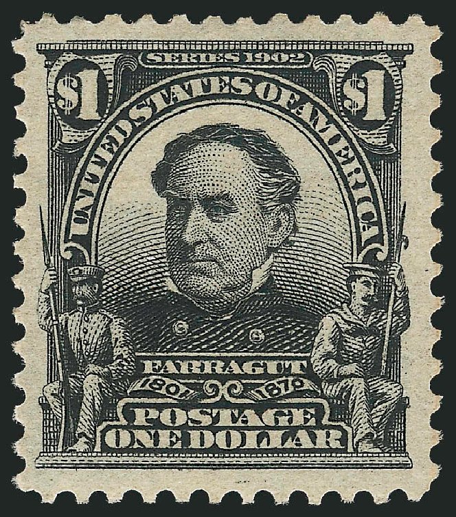 US Stamps Value Scott 311: 1903 US$1.00 Farragut. Robert Siegel Auction Galleries, Jun 2011, Sale 1011, Lot 673
