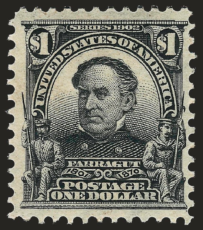 Price of US Stamp Scott Cat. 311 - US$1.00 1903 Farragut. Robert Siegel Auction Galleries, Sep 2008, Sale 962, Lot 2623