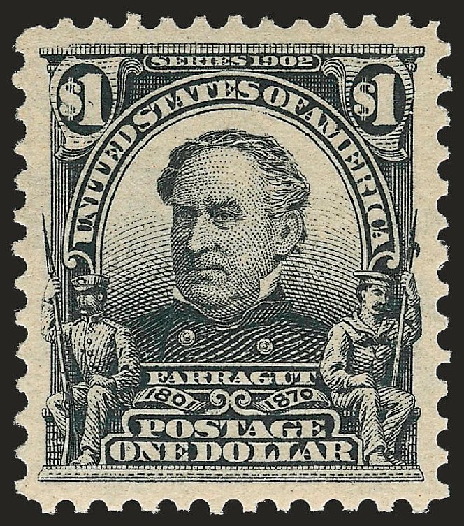 US Stamp Prices Scott Cat. 311 - US$1.00 1903 Farragut. Robert Siegel Auction Galleries, Sep 2009, Sale 968B, Lot 383