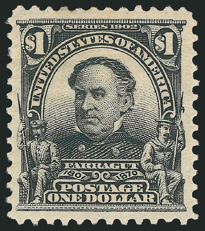Prices of US Stamp Scott Cat. 311: 1903 US$1.00 Farragut. Robert Siegel Auction Galleries, Jun 2009, Sale 975, Lot 1673