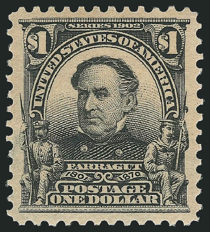 Prices of US Stamps Scott Cat. #311 - US$1.00 1903 Farragut. Robert Siegel Auction Galleries, Dec 2009, Sale 982, Lot 5693