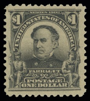 Costs of US Stamps Scott Cat. # 311 - US$1.00 1903 Farragut. H.R. Harmer, May 2014, Sale 3005, Lot 1236