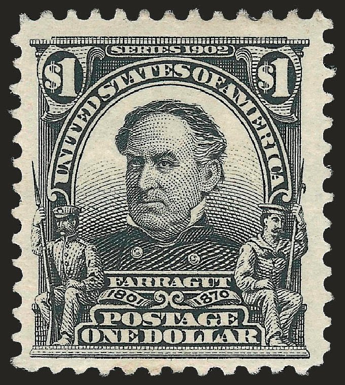 Price of US Stamp Scott #311 - 1903 US$1.00 Farragut. Robert Siegel Auction Galleries, Jun 2009, Sale 975, Lot 1676