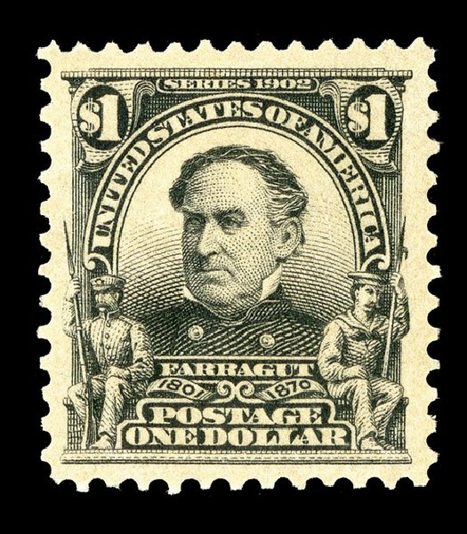 Cost of US Stamps Scott Catalog # 311: 1903 US$1.00 Farragut. Spink Shreves Galleries, May 2014, Sale 148, Lot 256
