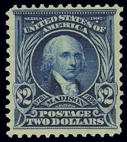US Stamp Prices Scott # 312 - US$2.00 1903 Madison. Daniel Kelleher Auctions, Feb 2013, Sale 634, Lot 207