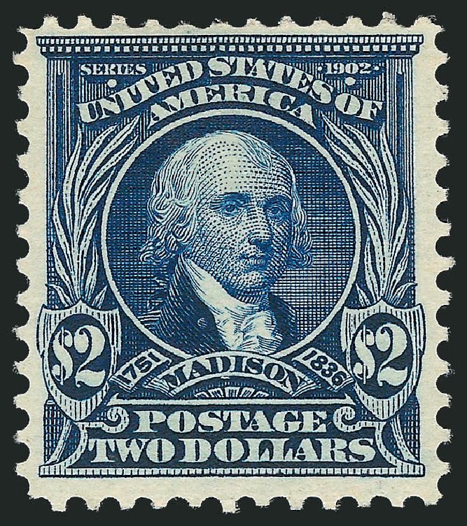 US Stamps Values Scott Catalog 312 - 1903 US$2.00 Madison. Robert Siegel Auction Galleries, Oct 2011, Sale 1014, Lot 1737