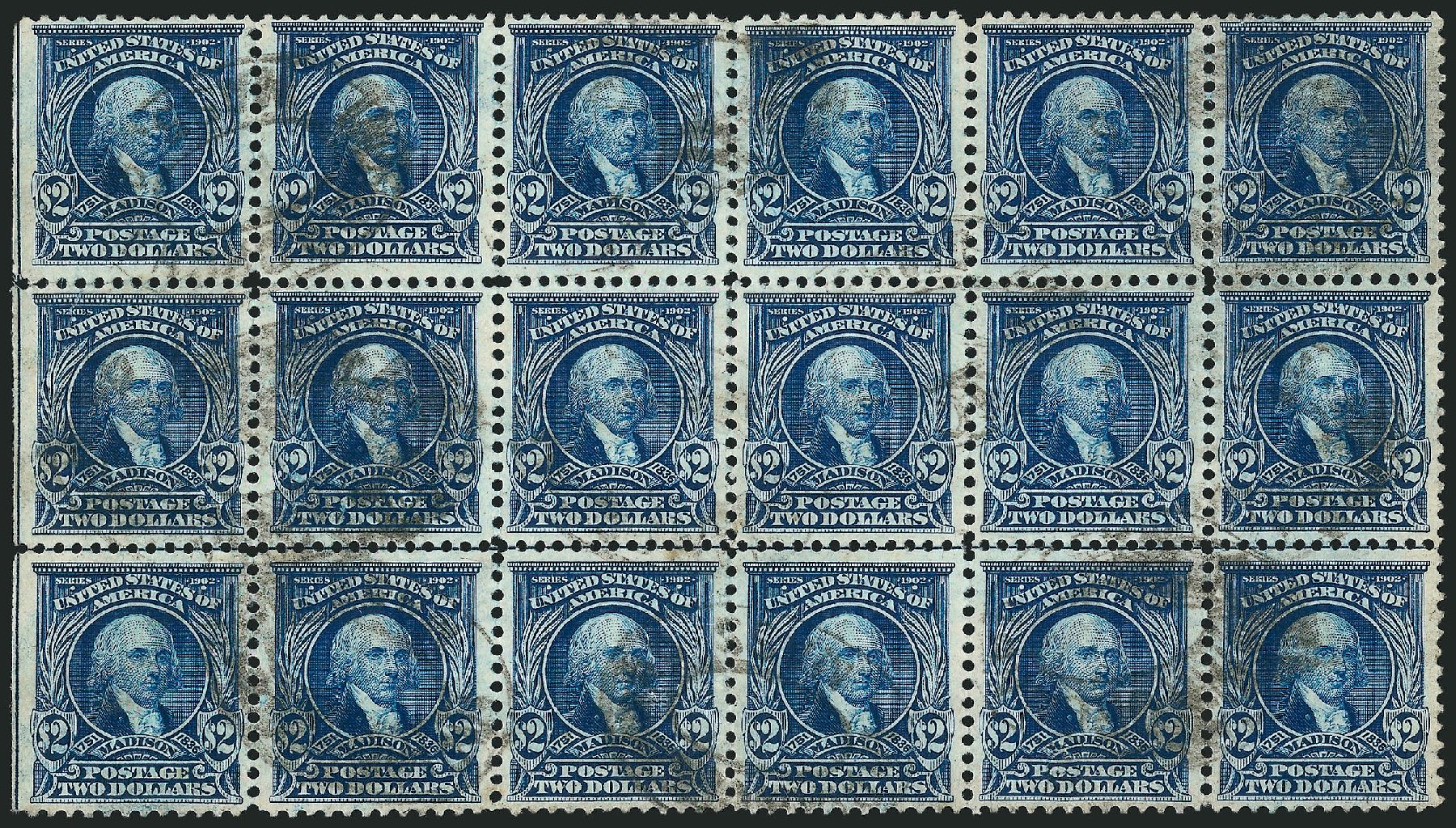 Price of US Stamps Scott Catalog #312 - US$2.00 1903 Madison. Robert Siegel Auction Galleries, Feb 2015, Sale 1092, Lot 1267