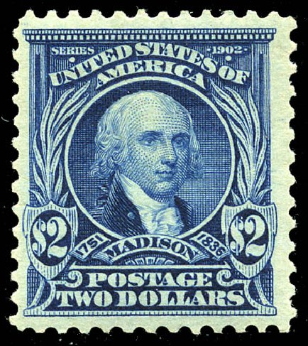 Price of US Stamps Scott Catalogue # 312 - 1903 US$2.00 Madison. Matthew Bennett International, May 2014, Sale 350, Lot 458