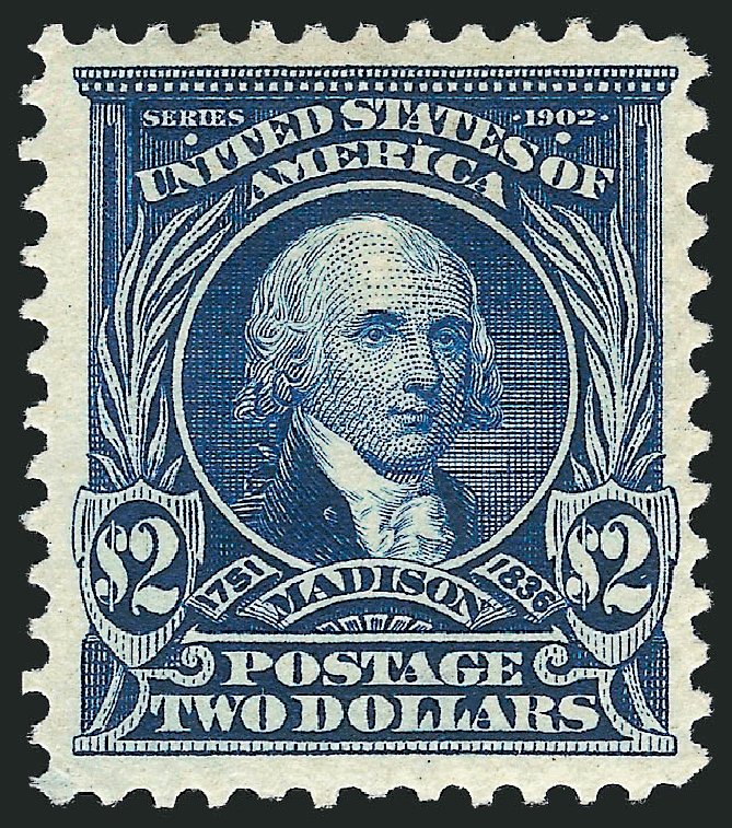 Cost of US Stamps Scott Cat. 312 - 1903 US$2.00 Madison. Robert Siegel Auction Galleries, Mar 2012, Sale 1021, Lot 478