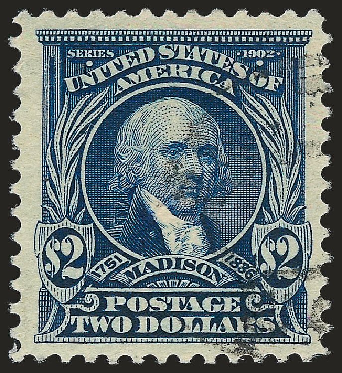 Cost of US Stamp Scott Catalog 312: US$2.00 1903 Madison. Robert Siegel Auction Galleries, Apr 2010, Sale 984, Lot 758