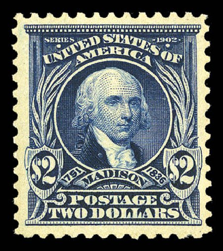 Price of US Stamps Scott Cat. # 312 - 1903 US$2.00 Madison. Matthew Bennett International, Sep 2012, Sale 346, Lot 789