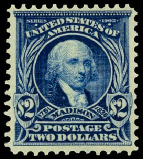 Price of US Stamps Scott #312 - US$2.00 1903 Madison. Daniel Kelleher Auctions, Mar 2014, Sale 648, Lot 2129