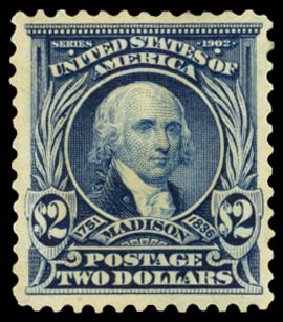 Value of US Stamp Scott 312: US$2.00 1903 Madison. Daniel Kelleher Auctions, Dec 2014, Sale 661, Lot 280