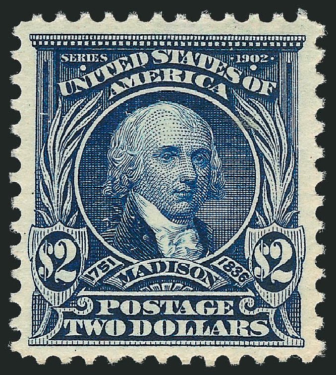 Value of US Stamp Scott Catalogue # 312 - 1903 US$2.00 Madison. Robert Siegel Auction Galleries, Nov 2013, Sale 1061, Lot 3830