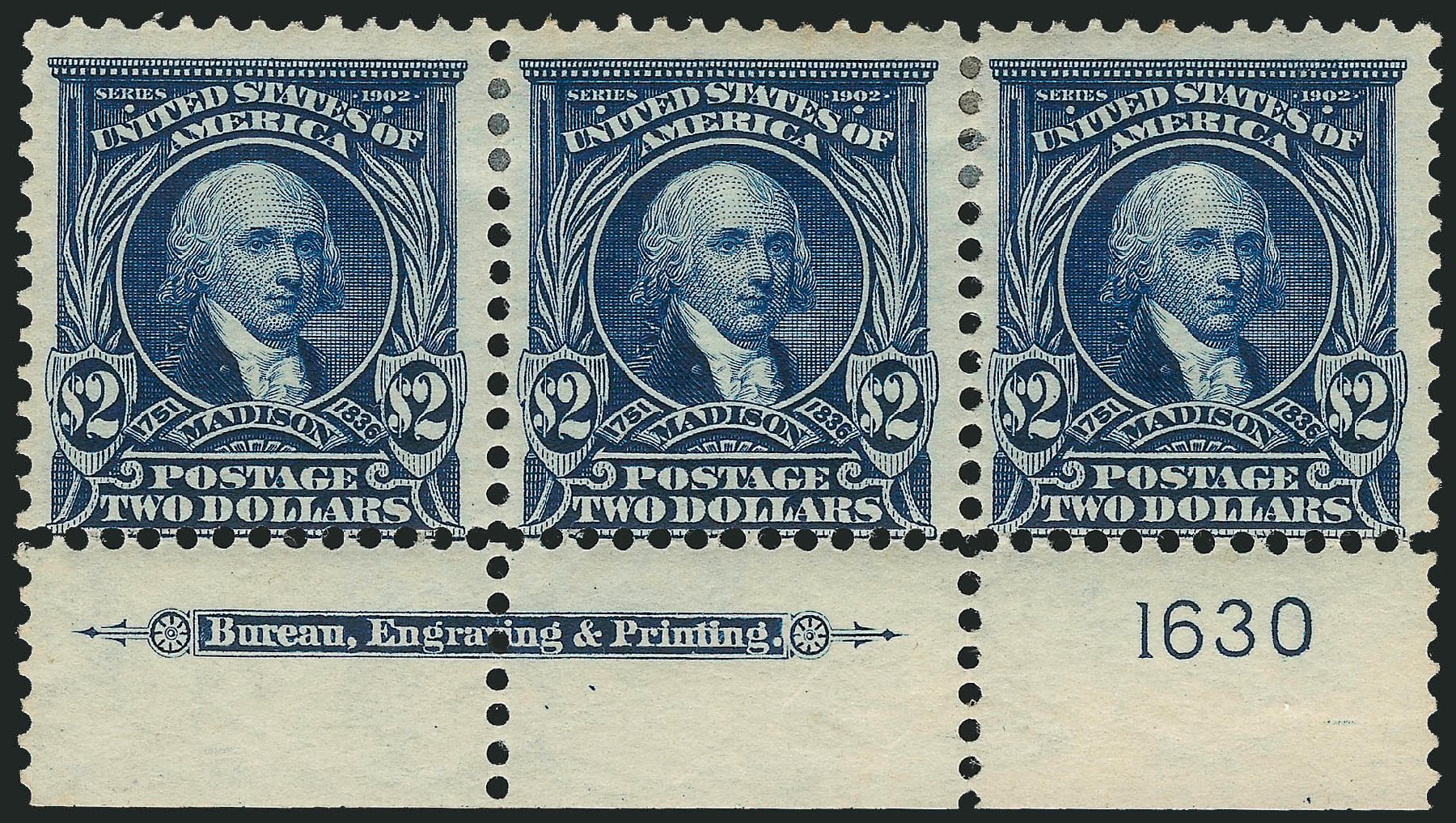 US Stamp Price Scott Catalog #312 - US$2.00 1903 Madison. Robert Siegel Auction Galleries, Jul 2014, Sale 1077, Lot 220