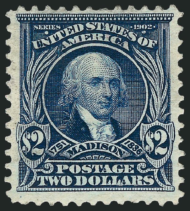Value of US Stamps Scott Catalog 312 - US$2.00 1903 Madison. Robert Siegel Auction Galleries, Dec 2008, Sale 967, Lot 4520