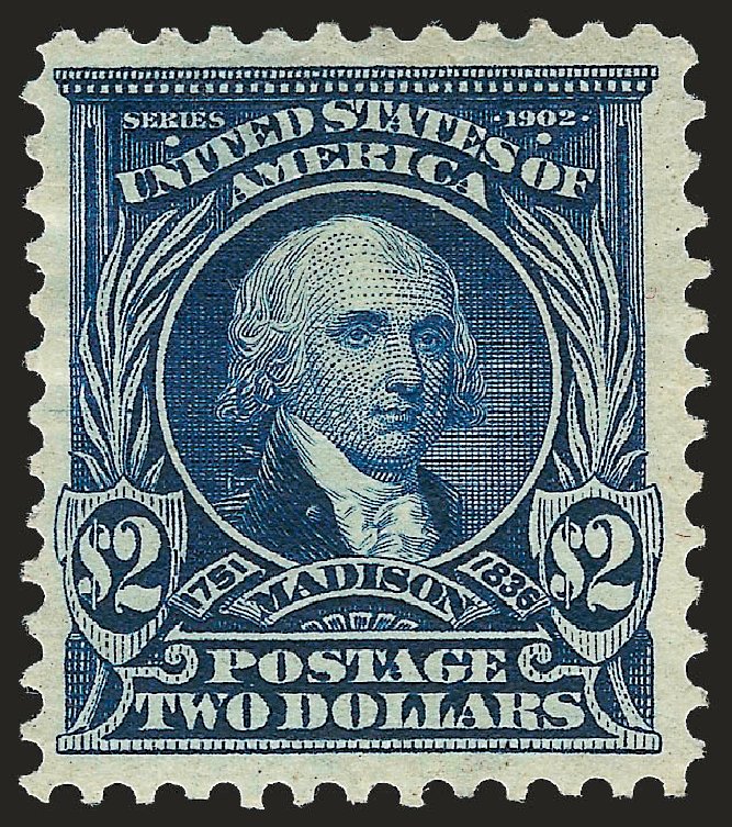 Price of US Stamps Scott Catalog #312 - 1903 US$2.00 Madison. Robert Siegel Auction Galleries, Dec 2009, Sale 982, Lot 5700