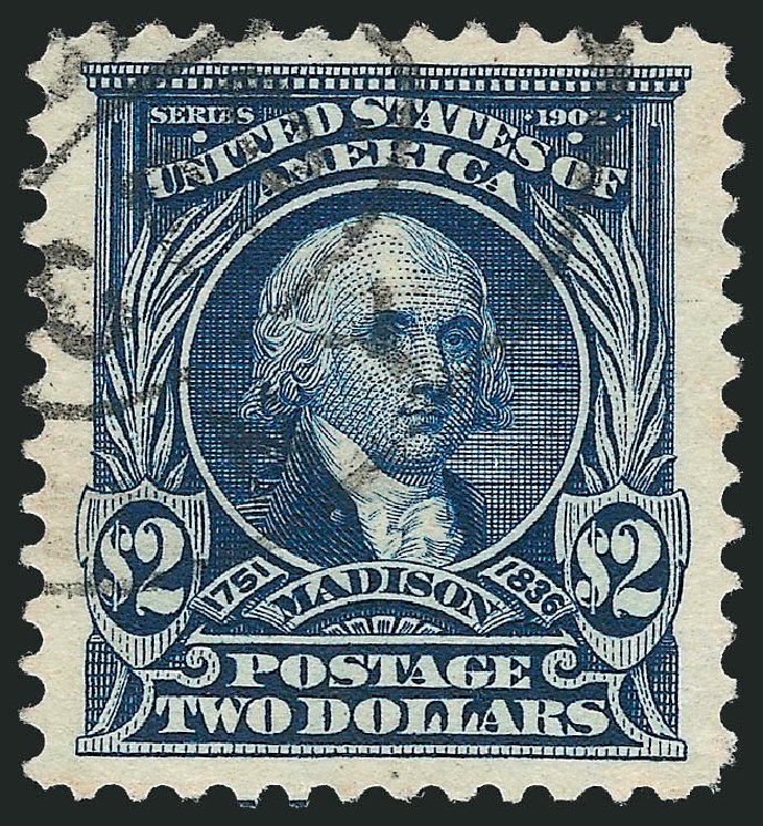 US Stamps Value Scott Catalog 312 - US$2.00 1903 Madison. Robert Siegel Auction Galleries, Oct 2012, Sale 1032, Lot 3441