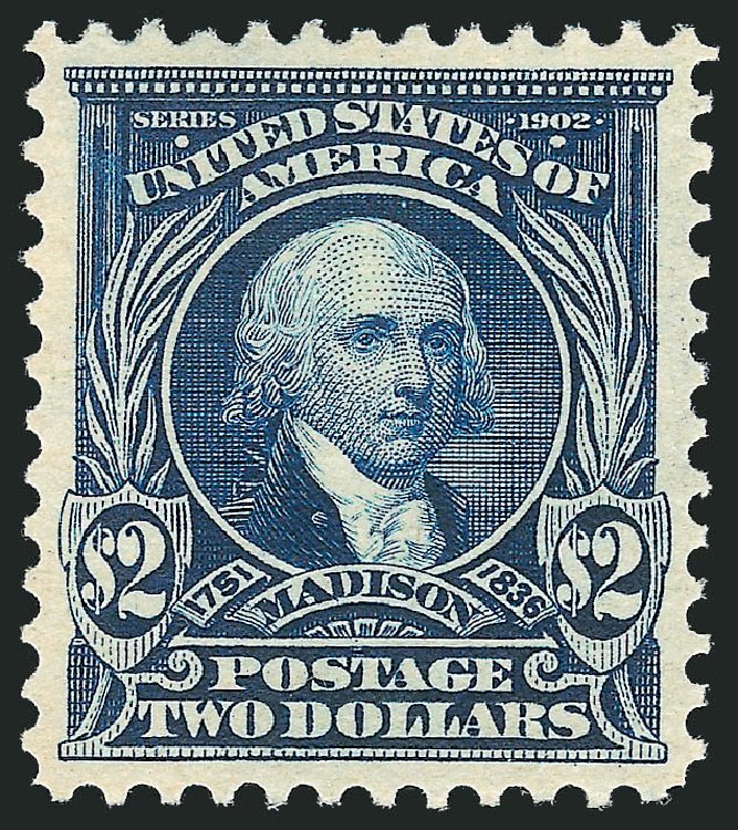 Costs of US Stamps Scott # 312 - 1903 US$2.00 Madison. Robert Siegel Auction Galleries, Dec 2013, Sale 1062, Lot 491