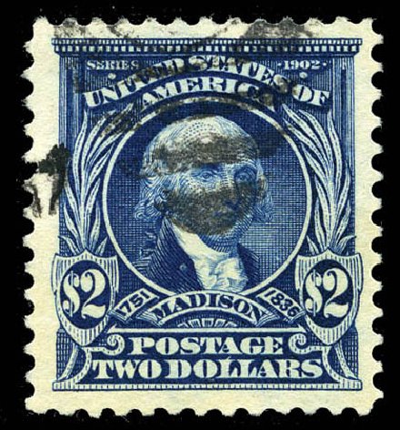 US Stamp Price Scott Catalogue # 312 - 1903 US$2.00 Madison. Matthew Bennett International, Sep 2011, Sale 338, Lot 1914