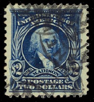 Price of US Stamps Scott Catalogue # 312 - US$2.00 1903 Madison. Daniel Kelleher Auctions, Jul 2011, Sale 625, Lot 914