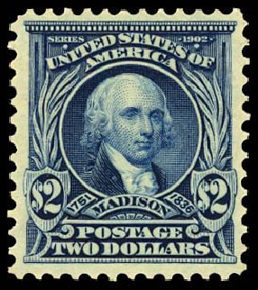 Price of US Stamp Scott Cat. # 312 - US$2.00 1903 Madison. Daniel Kelleher Auctions, Dec 2012, Sale 633, Lot 564