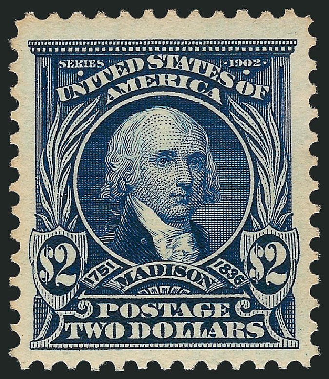 US Stamp Value Scott Catalogue # 312 - US$2.00 1903 Madison. Robert Siegel Auction Galleries, Sep 2009, Sale 968B, Lot 384